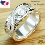 Elegant Ring Women 925 Silver Filled Jewelry Ring Size Gift 6-12